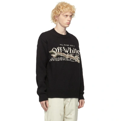 Shop Off-white Black Pascal Tool Sweater In 1001 Blkwhi
