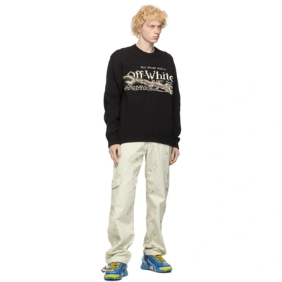 Shop Off-white Black Pascal Tool Sweater In 1001 Blkwhi