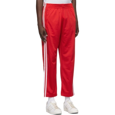 Shop Adidas Originals Red Firebird Track Pants