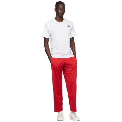 Shop Adidas Originals Red Firebird Track Pants