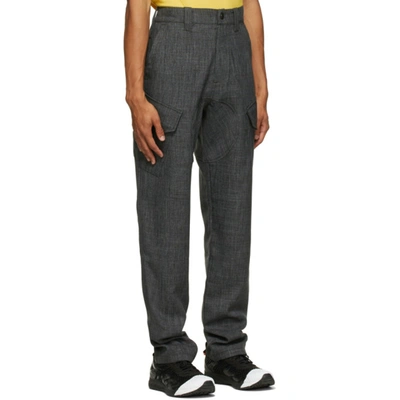 Shop Affix Grey Sharkskin Service Cargo Pants