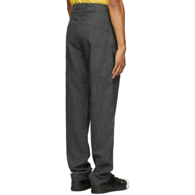 Shop Affix Grey Sharkskin Service Cargo Pants