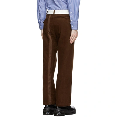 Shop Ader Error Brown Baus Trousers