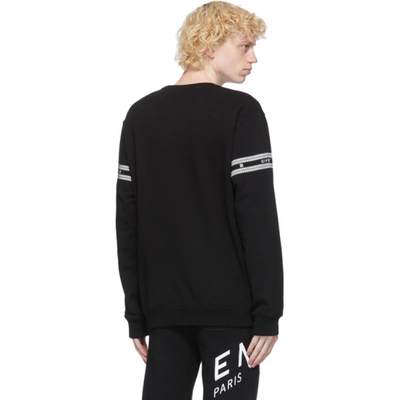 Shop Givenchy Black Logo Chain Sweatshirt In 001-black