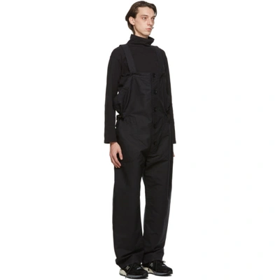 Shop Engineered Garments Black Wader Overalls In Wl003 Black