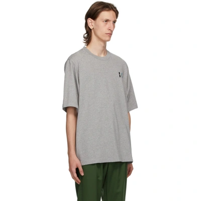 Shop Kenzo Grey Skate Logo T-shirt In 94 Pearl Gr