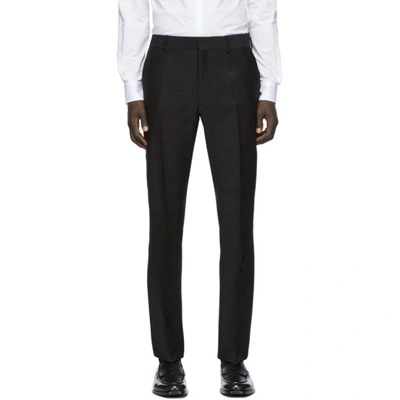 Shop Fendi Black Faded 'forever ' Trousers In F0qa1 Black