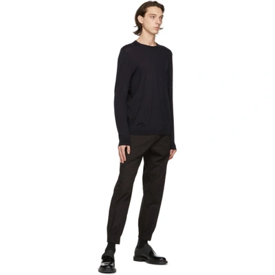 Shop Hugo Navy San Lorenzo Sweater In 410 Navy