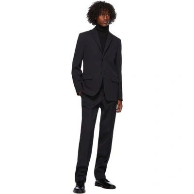 Shop Jil Sander Navy Wool Essential Suit In 402 Dark Bl