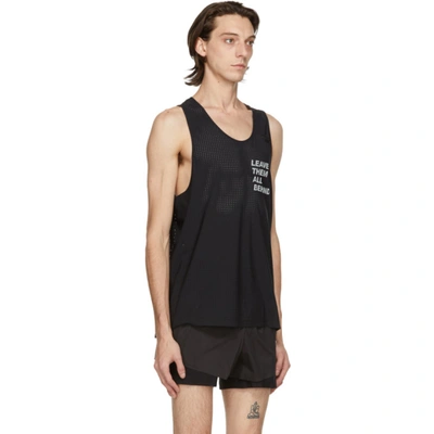 Shop Satisfy Black 'leave Them All Behind' Tank Top