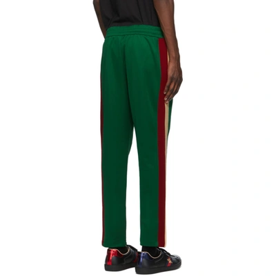 Shop Gucci Green Technical Jogging Lounge Pants In 3129 Yard