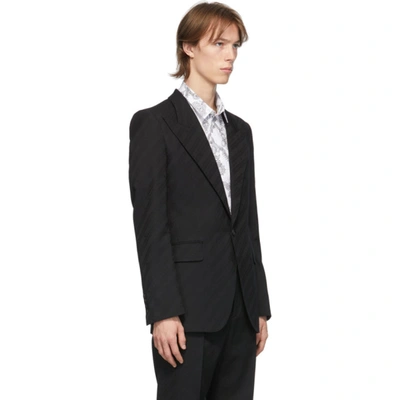 Shop Givenchy Black Classic Fit Blazer In 001-black