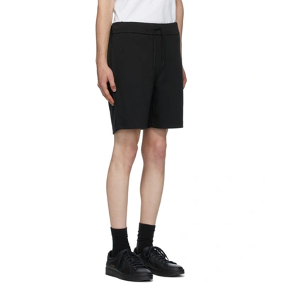Apc Francois Drawstring-waist Cotton-jersey Shorts In Lzz Noir