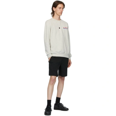 Apc Francois Drawstring-waist Cotton-jersey Shorts In Lzz Noir