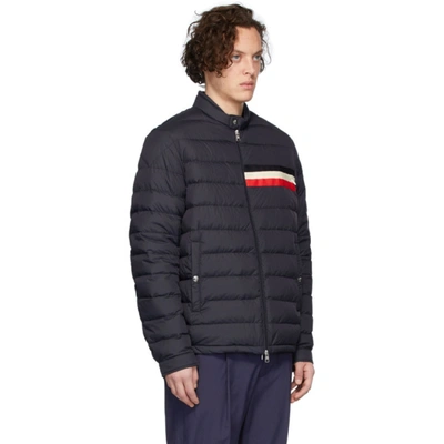 Shop Moncler Navy Down Yeres Jacket In 742 Navy