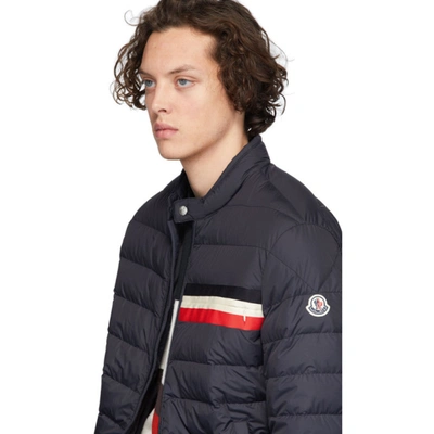 Shop Moncler Navy Down Yeres Jacket In 742 Navy