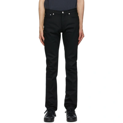 Shop Apc A.p.c. Black Petit Standard Jeans In Lzz Noir