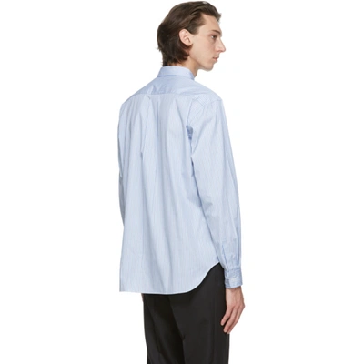 Shop Comme Des Garçons Homme Deux Comme Des Garcons Homme Deux Blue And White Disney Edition Striped Printed Shirt In 1 Sax/white