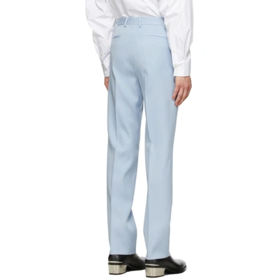 Shop Givenchy Blue Skinny-fit Trousers In 453-baby Bl