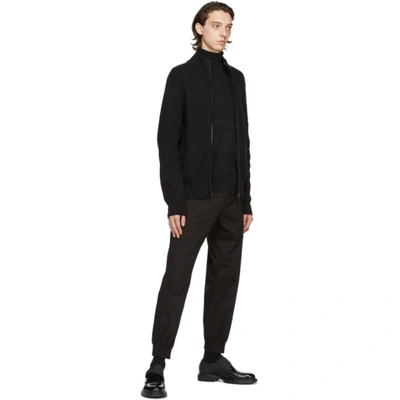 Shop Hugo Black Wool Sambreno Sweater In 1 Black