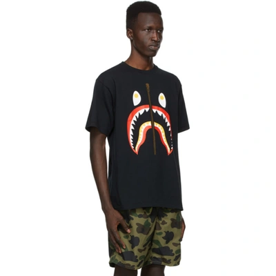 Shop Bape Black Color Shark T-shirt In Blk