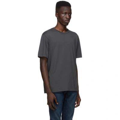 Shop Frame Grey Perfect T-shirt In Faded Noir