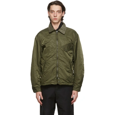 Shop Engineered Garments Green Flight Driver Bomber Jacket In Ct064 Olive
