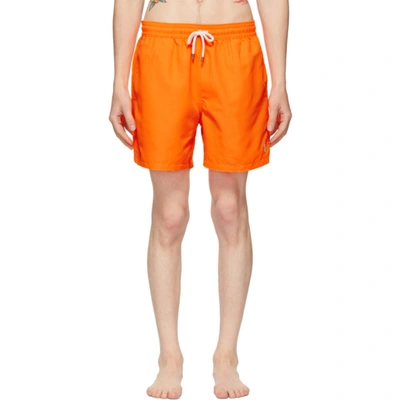 POLO RALPH LAUREN 橙色 TRAVELER 泳裤