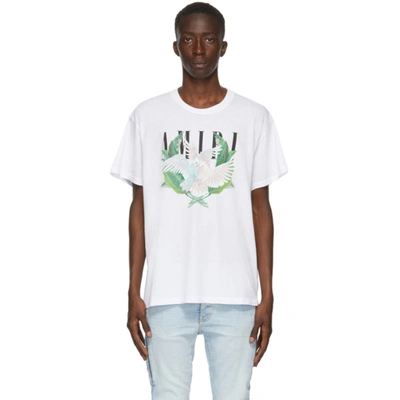 Shop Amiri White Lovebirds T-shirt