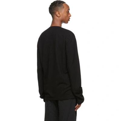 Shop Lemaire Black Felted Shirt In 999 Black