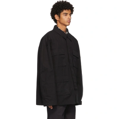 Shop Schnayderman’s Schnaydermans Ssense Exclusive Black Oversize Army Jacket