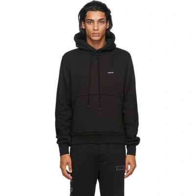 Shop Amiri Black Classic Logo Hoodie