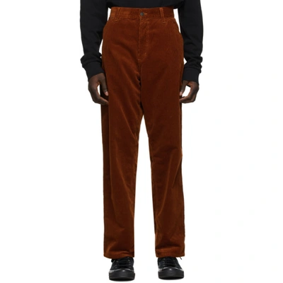 Shop Carhartt Brown Corduroy Single Knee Trousers In 0e902 Brand