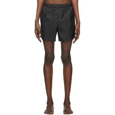 Shop Acne Studios Black Nylon Swim Shorts