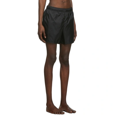 Shop Acne Studios Black Nylon Swim Shorts