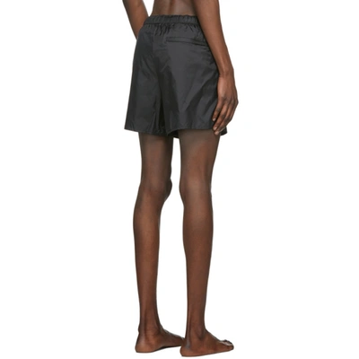 Shop Acne Studios Black Nylon Swim Shorts