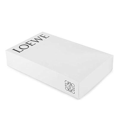 Shop Loewe Engraved Logo Zip-around Wallet In Black