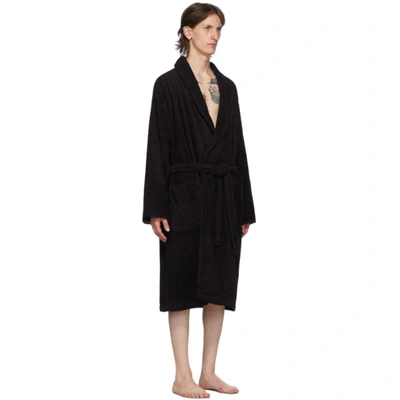 Shop Paul Smith Black Zebra Dressing Gown In 79 Black