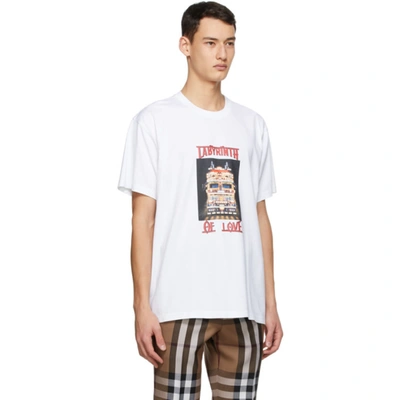 BURBERRY 白色 PHOTO PRINT T 恤