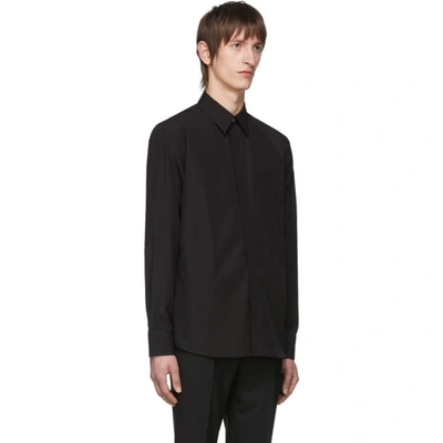 Shop Givenchy Black Gold Button Shirt In 001 Black