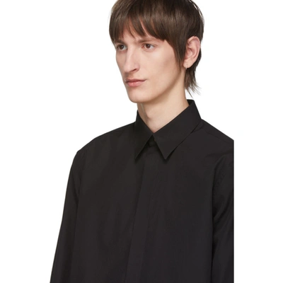 Shop Givenchy Black Gold Button Shirt In 001 Black