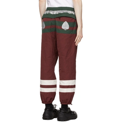 Shop Undercover Burgundy & Green Graphic Lounge Pants In Bord Base