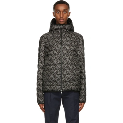 Shop Moncler Reversible Black & Grey Down Zois Jacket In 990 Multi