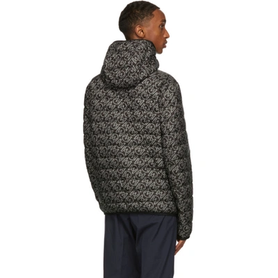 Shop Moncler Reversible Black & Grey Down Zois Jacket In 990 Multi