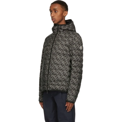 Shop Moncler Reversible Black & Grey Down Zois Jacket In 990 Multi