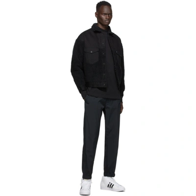 Shop Aimé Leon Dore Black Core Track Pants In Jet Black