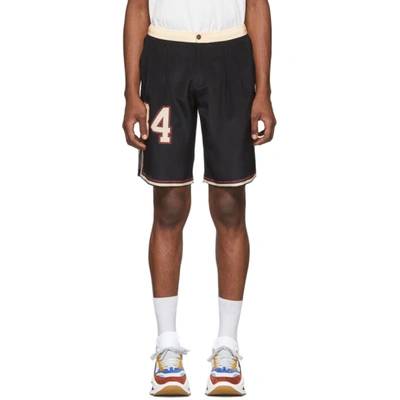 Shop Dolce & Gabbana Black 'take A Look' Shorts In Hn1lr Takea