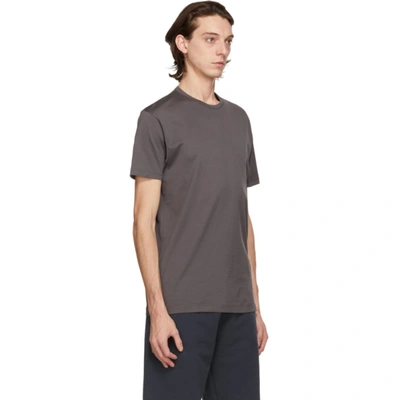 Shop Sunspel Grey Classic T-shirt In Charcoal