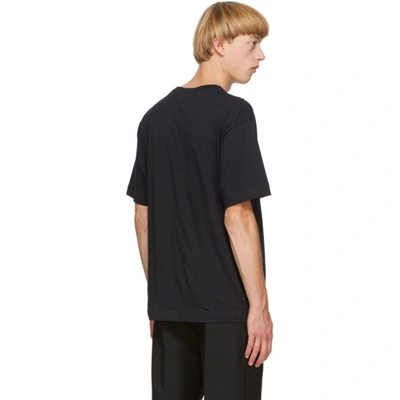 Shop Acne Studios Black Logo Print T-shirt