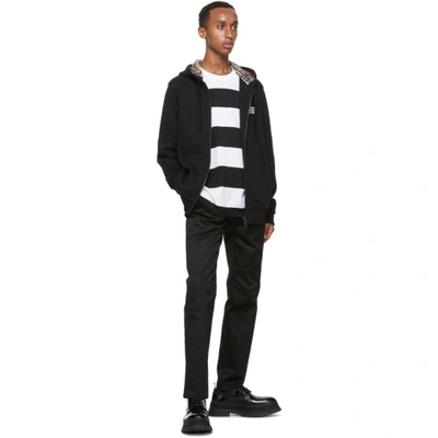 Shop Burberry Black Hove Hoodie